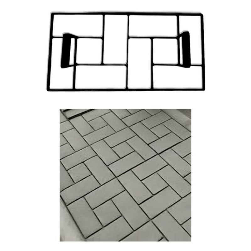 Forma Modeladora Modelo Tijolinho Para Calçada Piso Parede