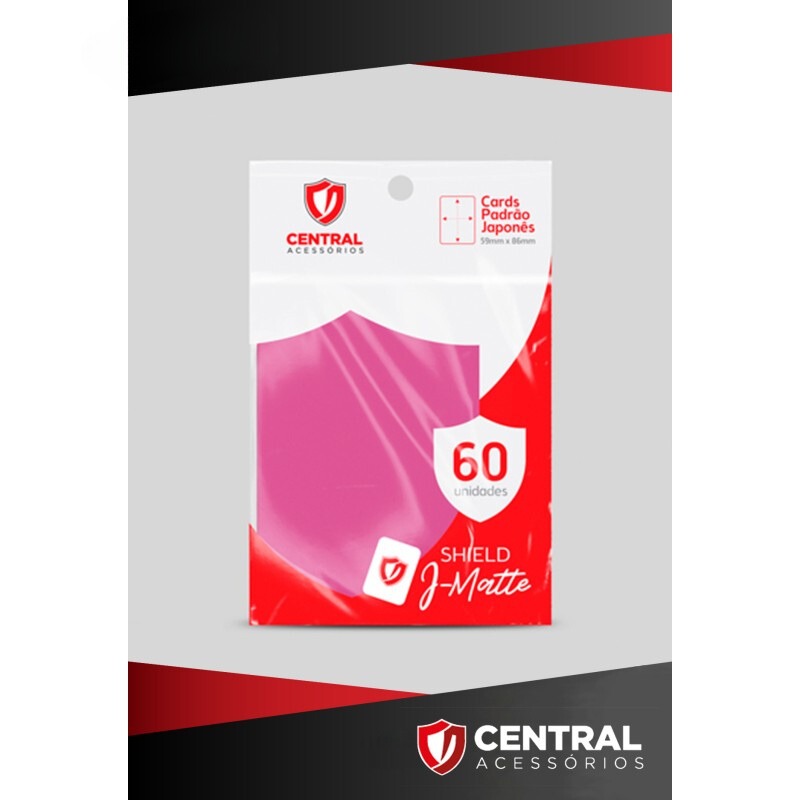 Protetor de Cartas Para Yu-Gi-Oh! card game com 60 unidades ROSA Shield J-Matte Central