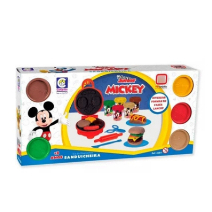 Kit De Massinha Sanduicheira Mickey Disney C/4 Potes - Cotiplás 2684