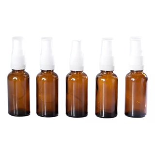 Frasco De Vidro Âmbar Com Válvula Spray 10ML 20ML 30ML 50ML (5 UNIDADES) em Oferta na Shopee