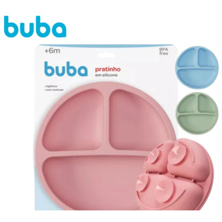 Pratinho Infantil Silicone Macio Com Ventosa e Divisórias alimentar Para Bebê Antiderrapantes em Oferta na Shopee