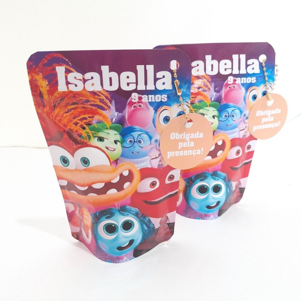 Saquinho Zip Lock Personalizado Divertidamente  Lembrancinhas Sacolinha Surpresa Decoração