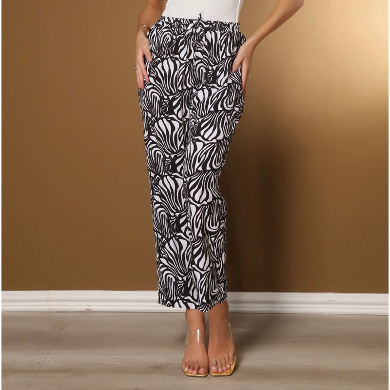 calças feminina em Viscoses Com Bolso Frontais Leve Cintura Alta e elastico