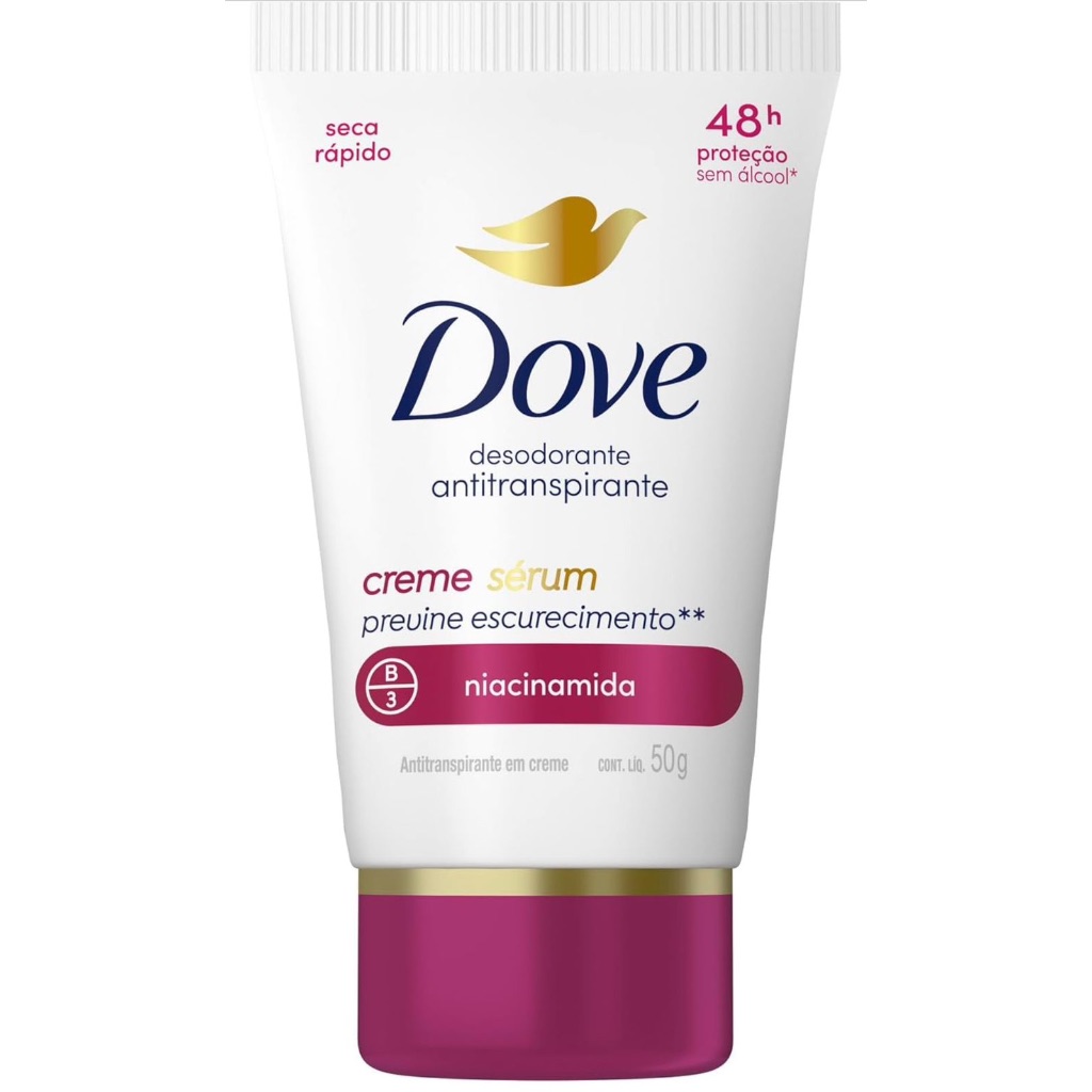 Desodorante Antitranspirante em creme Dove Sérum Niacinamida 50g