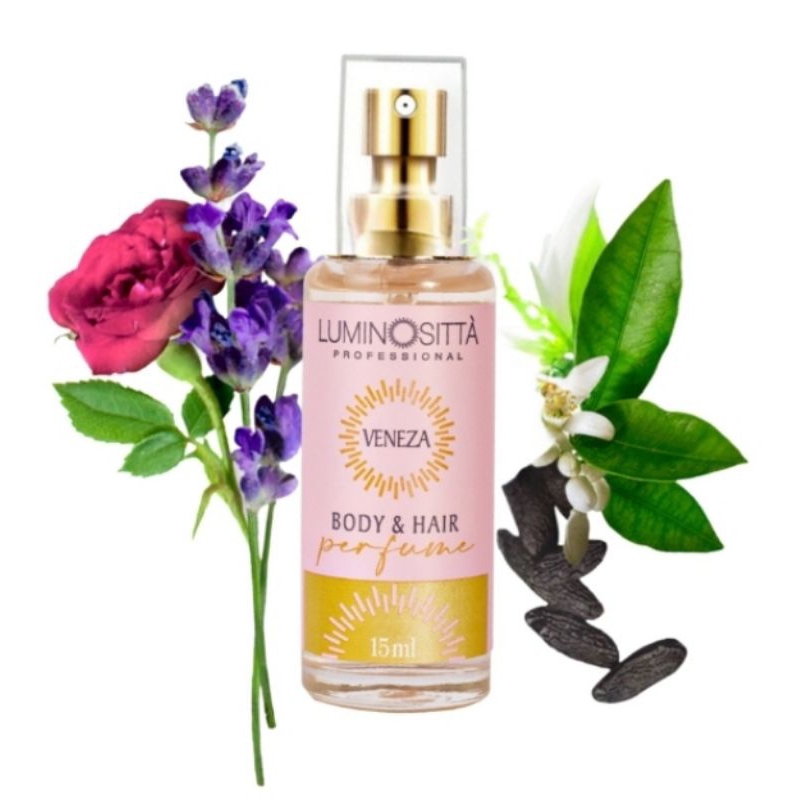 Perfume Para Cabelo e CorpoVENEZA Luminosittà15ML em Oferta na Shopee