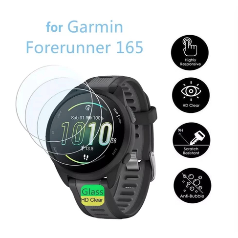 Película Protetora De Vidro Temperado Garmin Forerunner 55/165/255./955/(570/970-47MM)