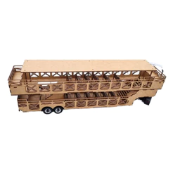 Miniatura Carreta Da Alegria Em Escala 1/32 Mdf C/rodas