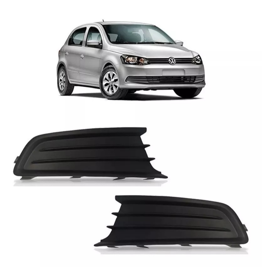 Par Grade Lateral Sem Furo Parachoque Sem Milha Gol Voyage G6 2012 2013 2014 2015 2016 em Oferta na Shopee