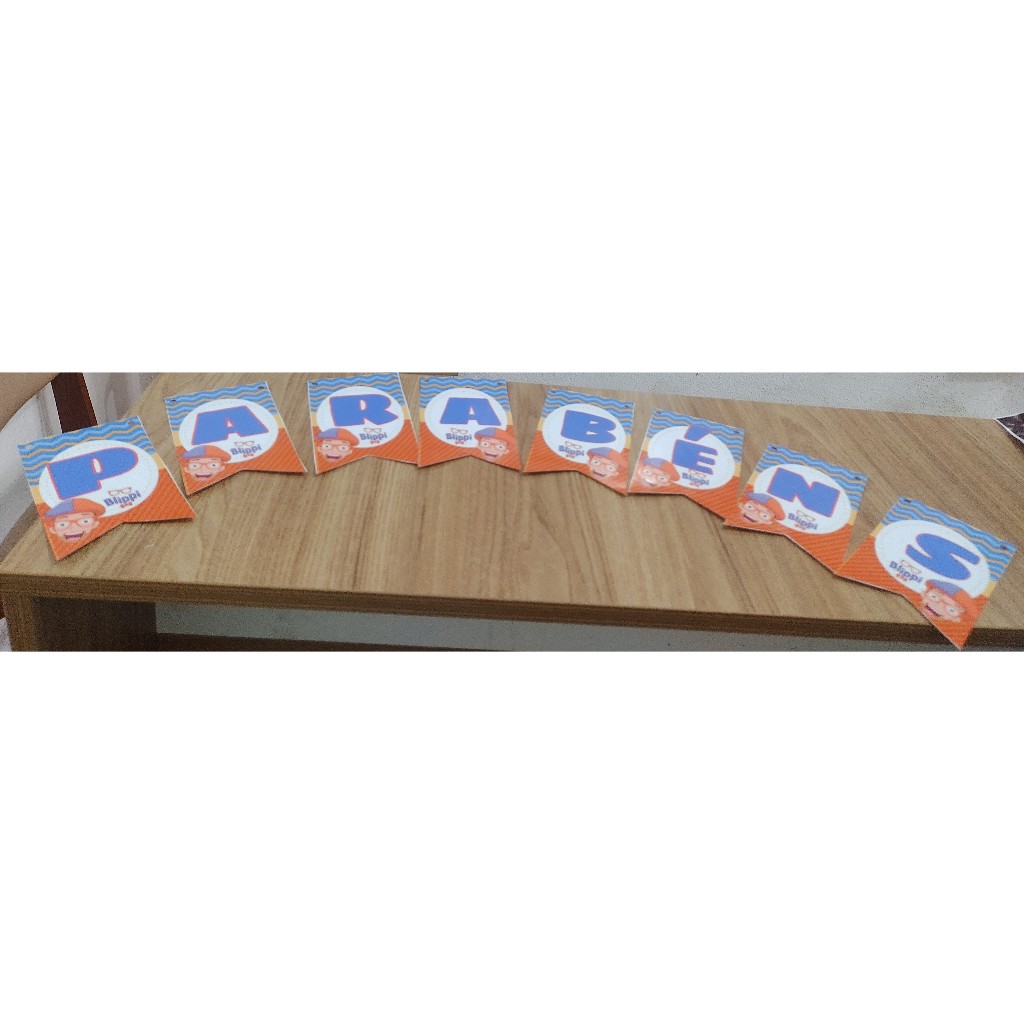 Bandeirola personalizada blippi
