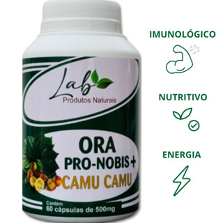 Ora Pro Nobis + Camu Camu - 60 capsulas 500mg - Suplemento Alimentar em Oferta na Shopee