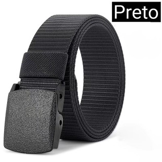 Cinto Militar Largo em Nylon Com Fivela em PVC Unissex Engate Rápido Resistente