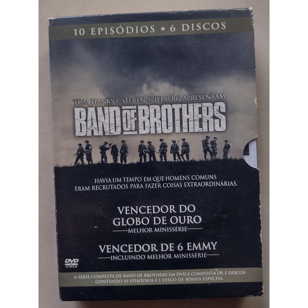 DVD BAND OF BROTHERS IRMÃOS DE GUERRA TOM HANKS SERIADO 2001 BOX 6 DVDS ORIGINAL