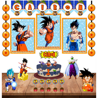 Kit Decoração Festa em Casa Tema Dragon Ball em Oferta na Shopee
