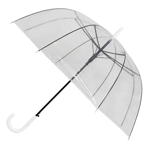 Guarda-Chuva Sombrinha Transparente Automático Reforçado – Resistente ao Vento, Elegante e Prático