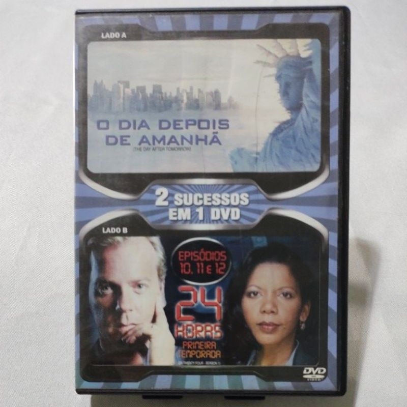 DVD 2 FILMES O DIA DEPOIS DE AMANHÃ/24 HORAS 1° TEMPORADA EPISÓDIOS (10,11 e 12) USADO DUBLADO ORIGINAL 56