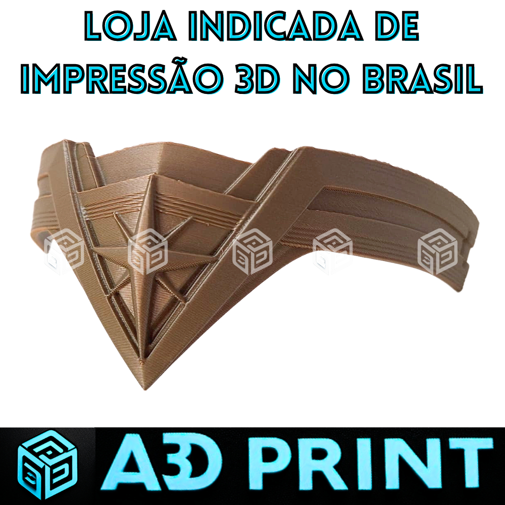 Coroa Tiara Diana Mulher Maravilha Cosplay Impressão 3D Tamanho Real Exclusivo DC Wonder Woman