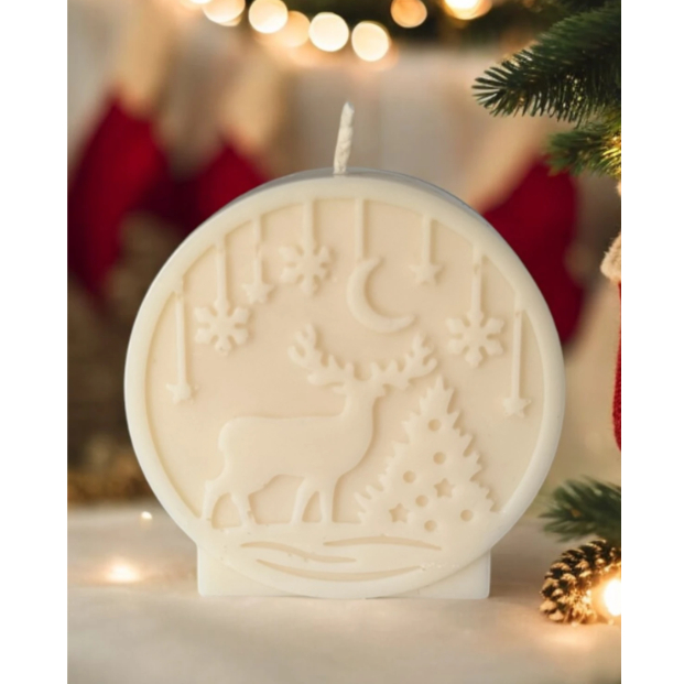 Vela Decoração de Natal Vela perfumada Enfeite De Natal Vela Decorativa Natalina 75g