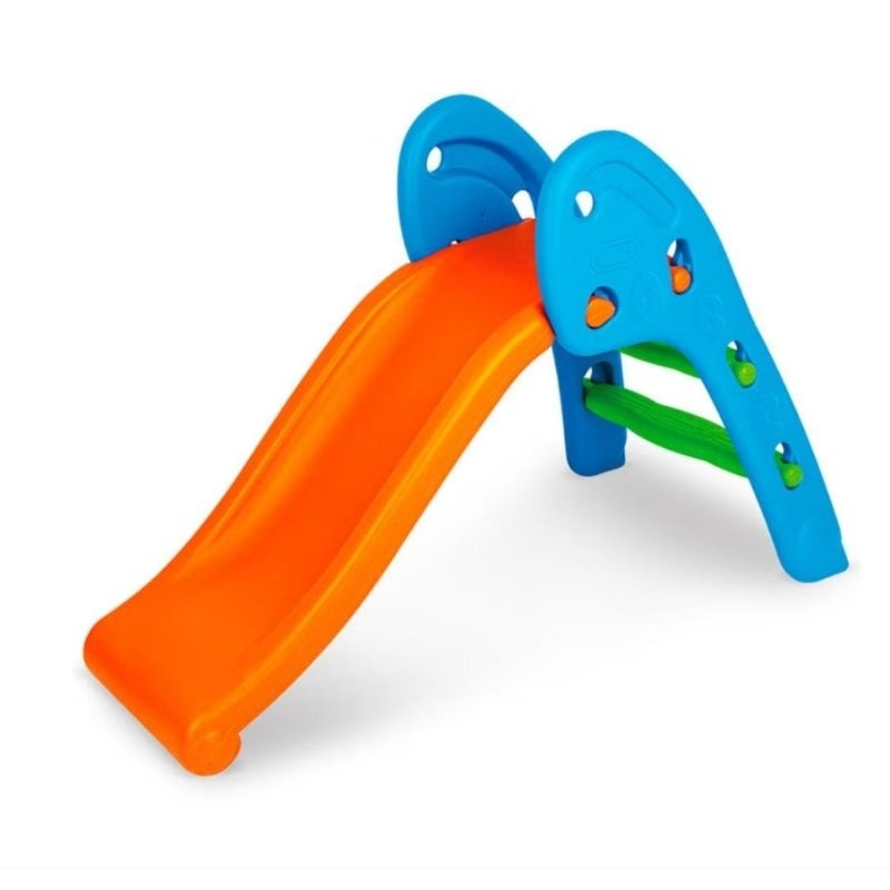 Detalhes do Escorregador Infantil 2 Degraus Home play Laranja e Azul