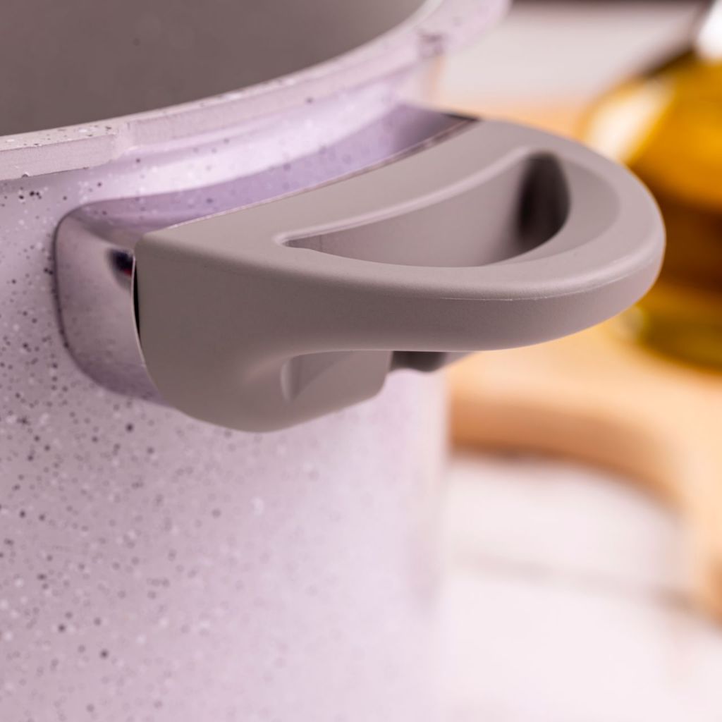 Detalhes do Panela de Pressão Com Indução Pressure Brinox 4,2 L - Antiaderente Ceramic Life Cinza