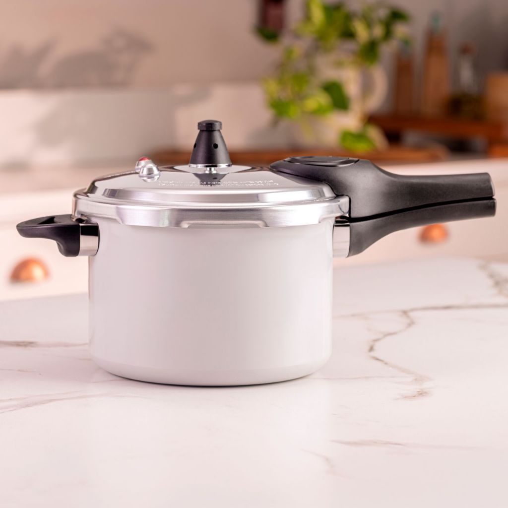 Panela de Pressão Com Indução Pressure Brinox 4,2 L - Antiaderente Ceramic Life Cinza