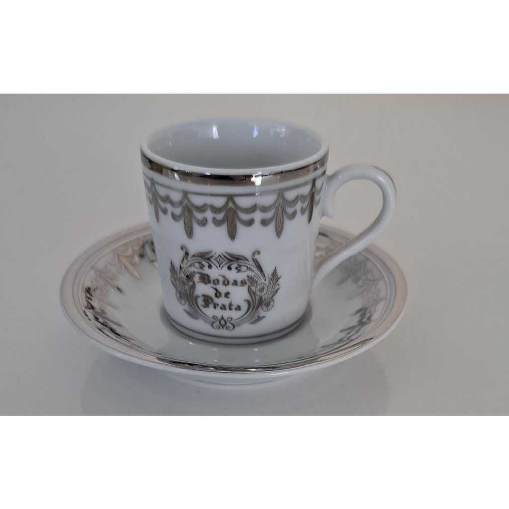 Xícara Mini de Cafezinho com Pires Porcelana Germer