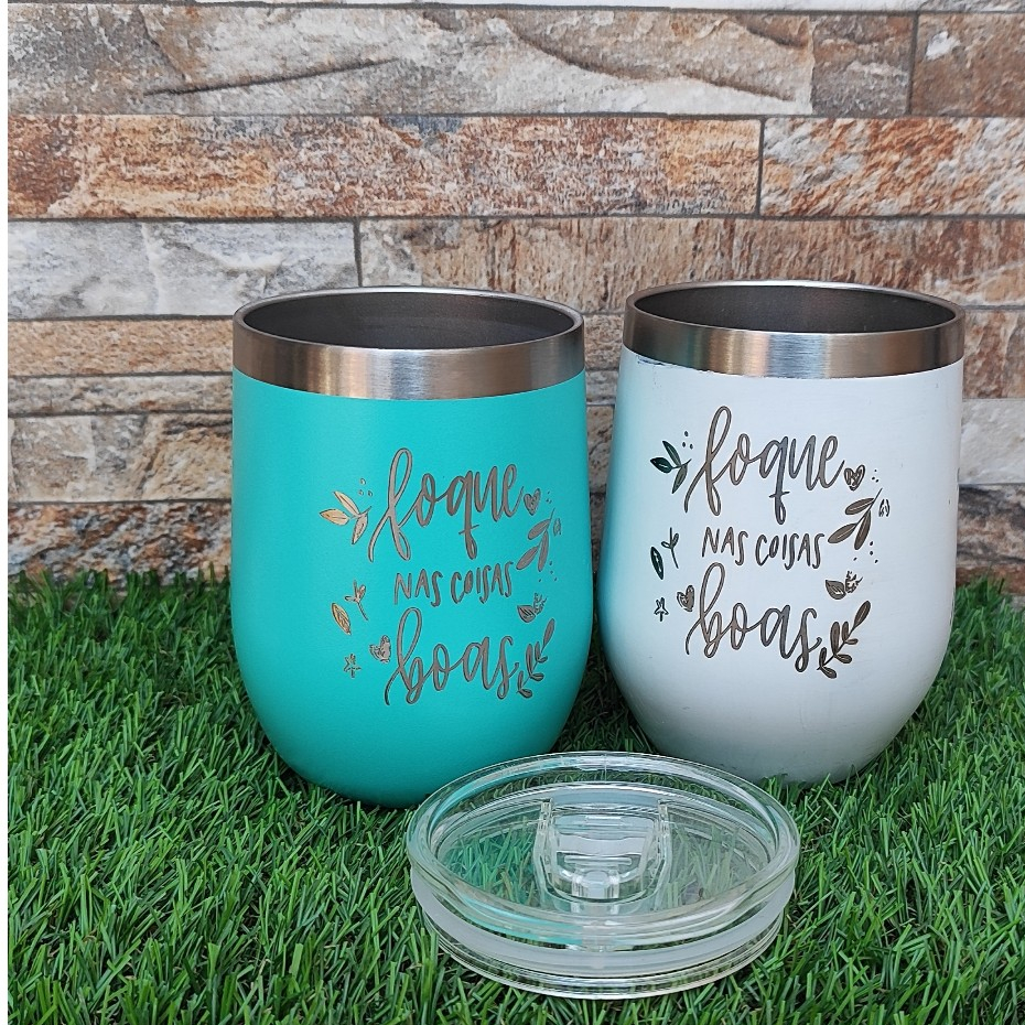 COPO TÉRMICO MODELO CUIA - 350ML VOLTA AS AULAS ESCOLAR 2026 PERSONALIZADO TIME NOME EM SILHUETA IDÉIAS DE PRESENTE