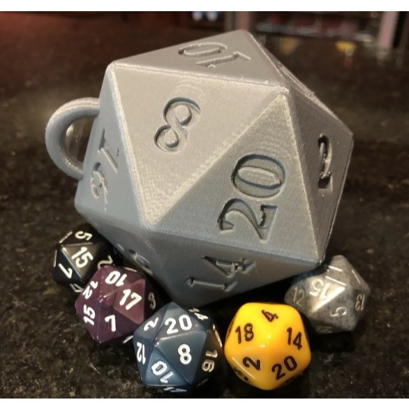 Enfeite Bola Arvore de Natal Dado Jogo RPG Colecionável Geek Nerd