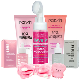 Kit skincare completo rosa mosqueta rotina de cuidados em Oferta na Shopee