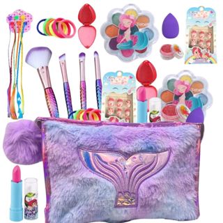 Kit Infantil Criança De Maquiagem Com Necessaire 18 ITENS no total Make Linda Completa em Oferta na Shopee