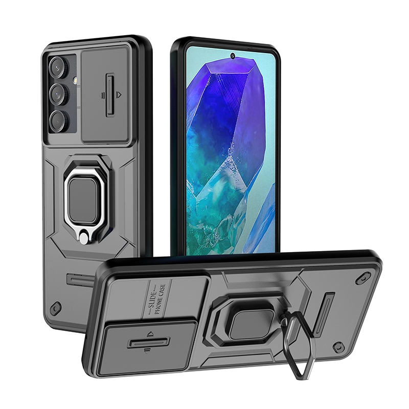 Capa Anti Impacto Anel e proteção camera Para samsung galaxy m55(película de vid