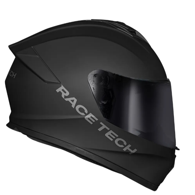 CAPACETE RACE TECH HIT MONOCOLOR PRETO FOSCO