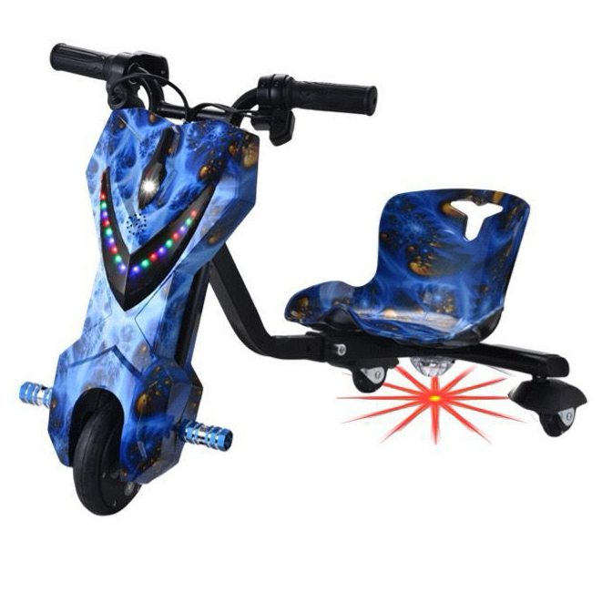 Triciclo Elétrico Interbras Drift 8” 250w com Bluetooth /Amortecedores/Led/Bateria Recarregavel