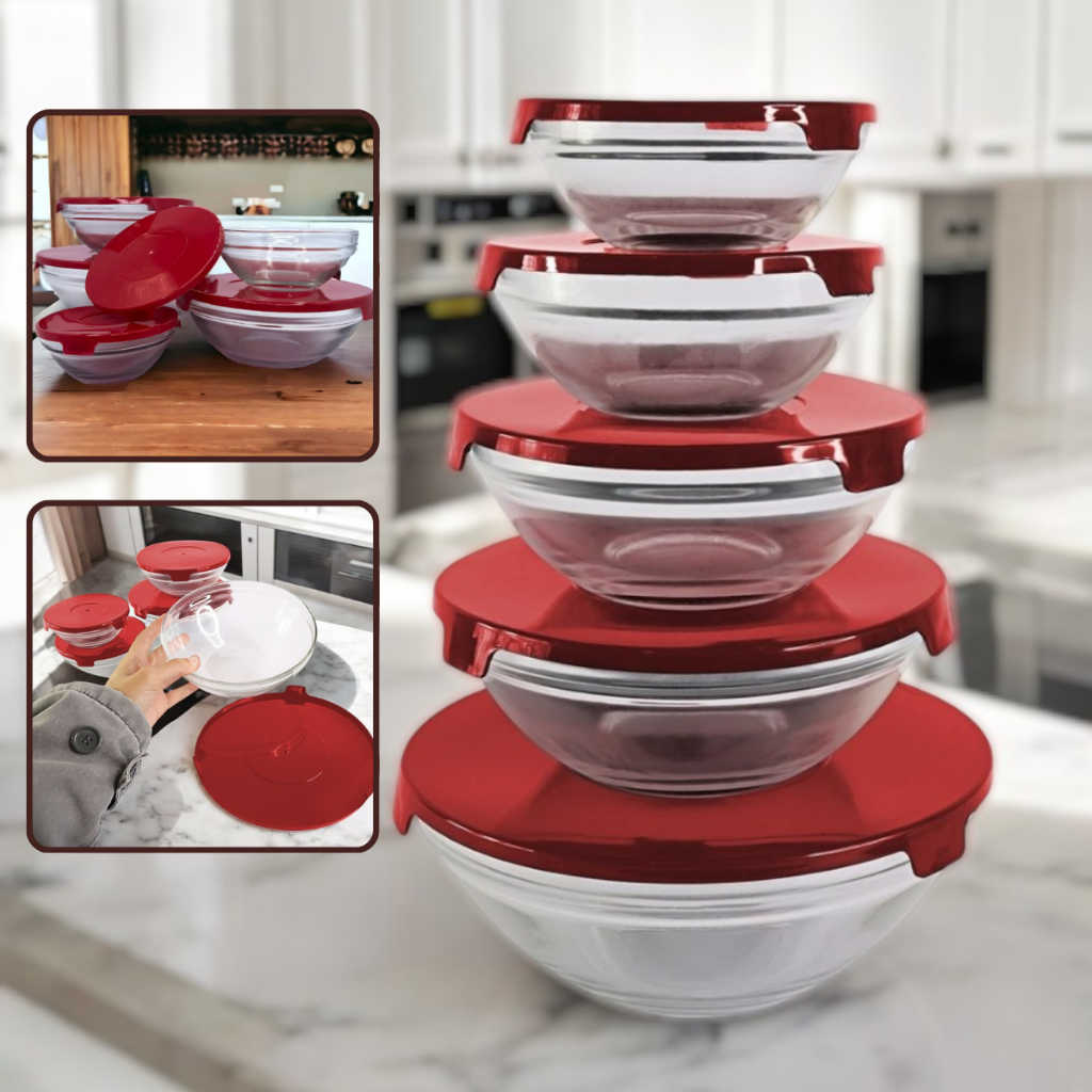 Potes de Vidro com Tampa HermétIco porta Mantimentos para Cozinha Kit com 5 e 10