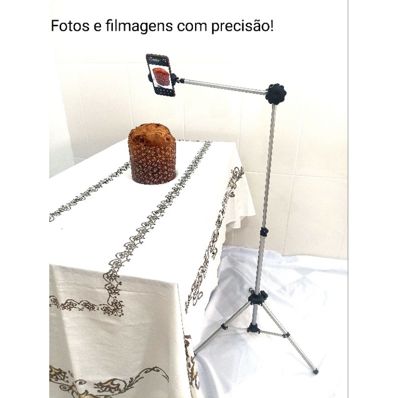 suporte tripé articulado para celular, ring light, câmeras (suporte para celular grátis)
