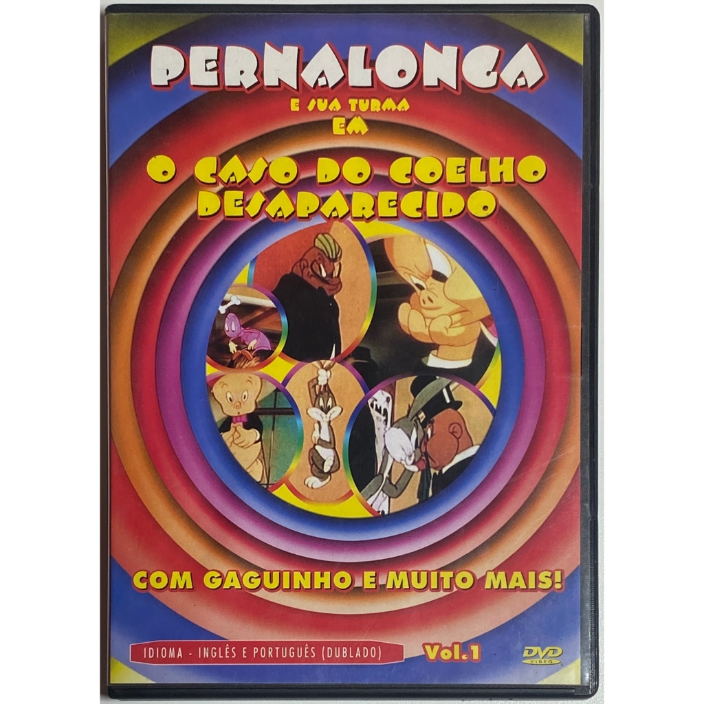 Pernalonga e sua Turma em O Caso do Coelho Desaparecido - DVD Original - Raridade
