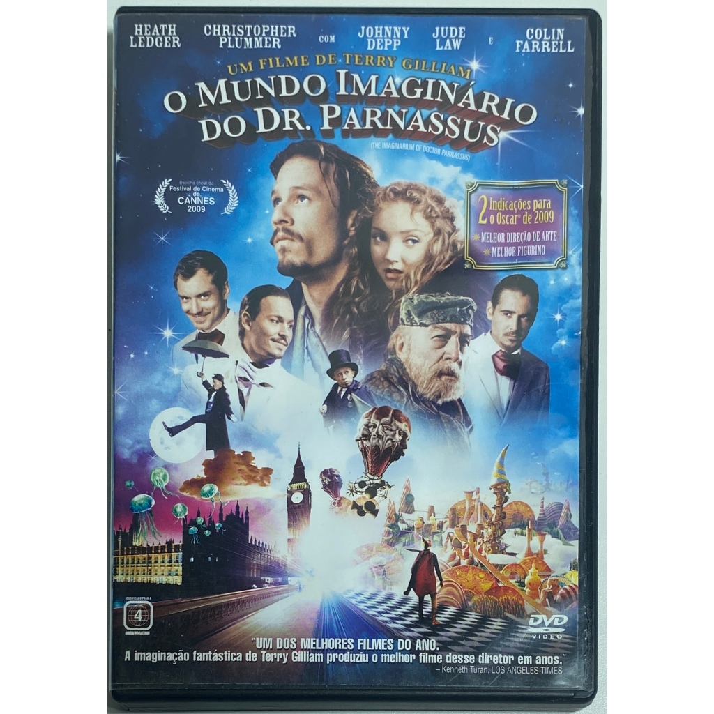 DVD - O Mundo Imaginário do Dr. Parnassus - Heath Ledger, Johnny Depp - Original