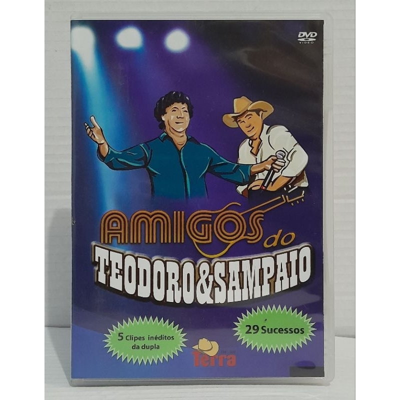 Dvd Amigos do Teodoro & Sampaio - Original Usado