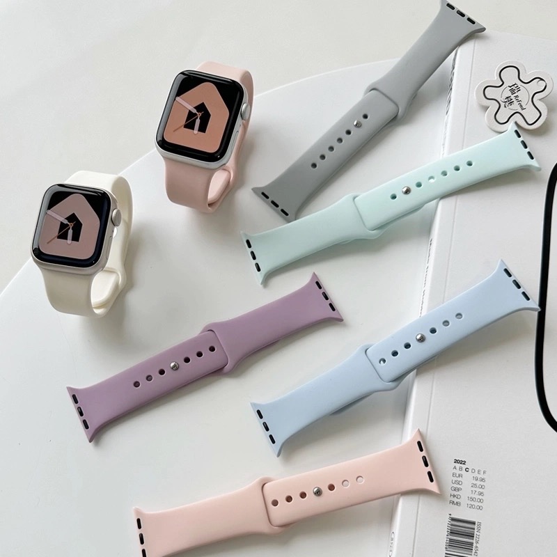 Pulseira Apple Watch Silicone Compatível Relógio 38/40mm/41mm 42mm/44mm/45mm/49mm em Oferta na Shopee