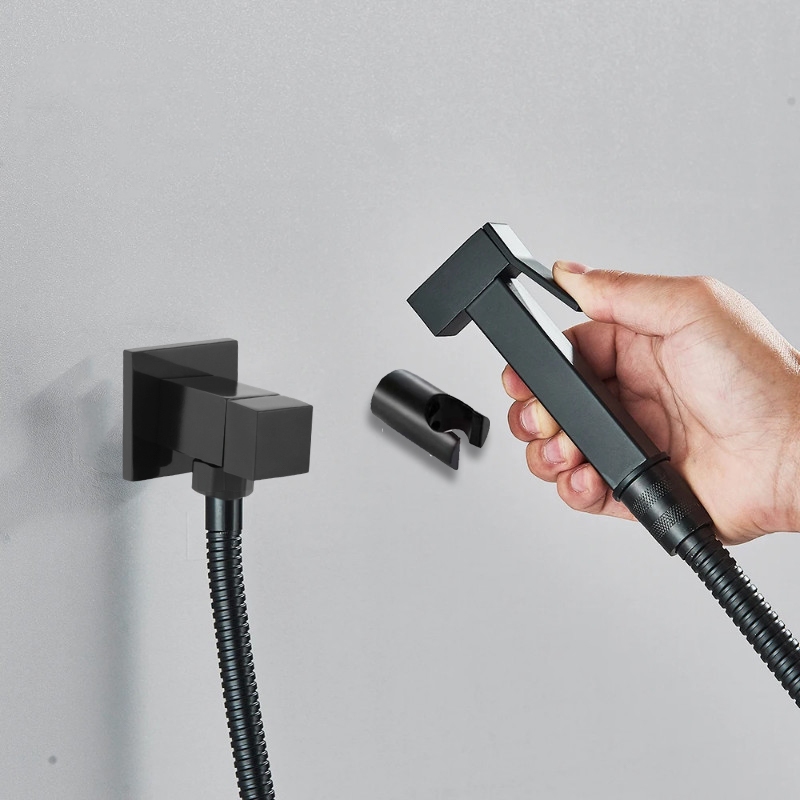 Ducha Higienica Preto Fosco 100% Metal Lavabo Luxo em Oferta na Shopee