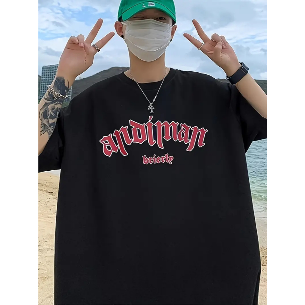 Camiseta Estilo Streetwear  Oversized  Urbana  Look Despojado  Tendência Conforto