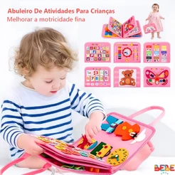 Montessori Busy Board Para Crianças Brinquedos Educacional Sensoriais De Habilidades Básicas