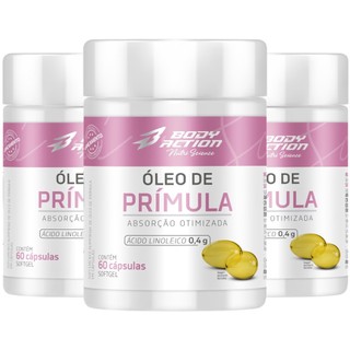 Kit 3x Óleo De Prímula Total 180 Caps - 3 Meses Bodyaction em Oferta na Shopee