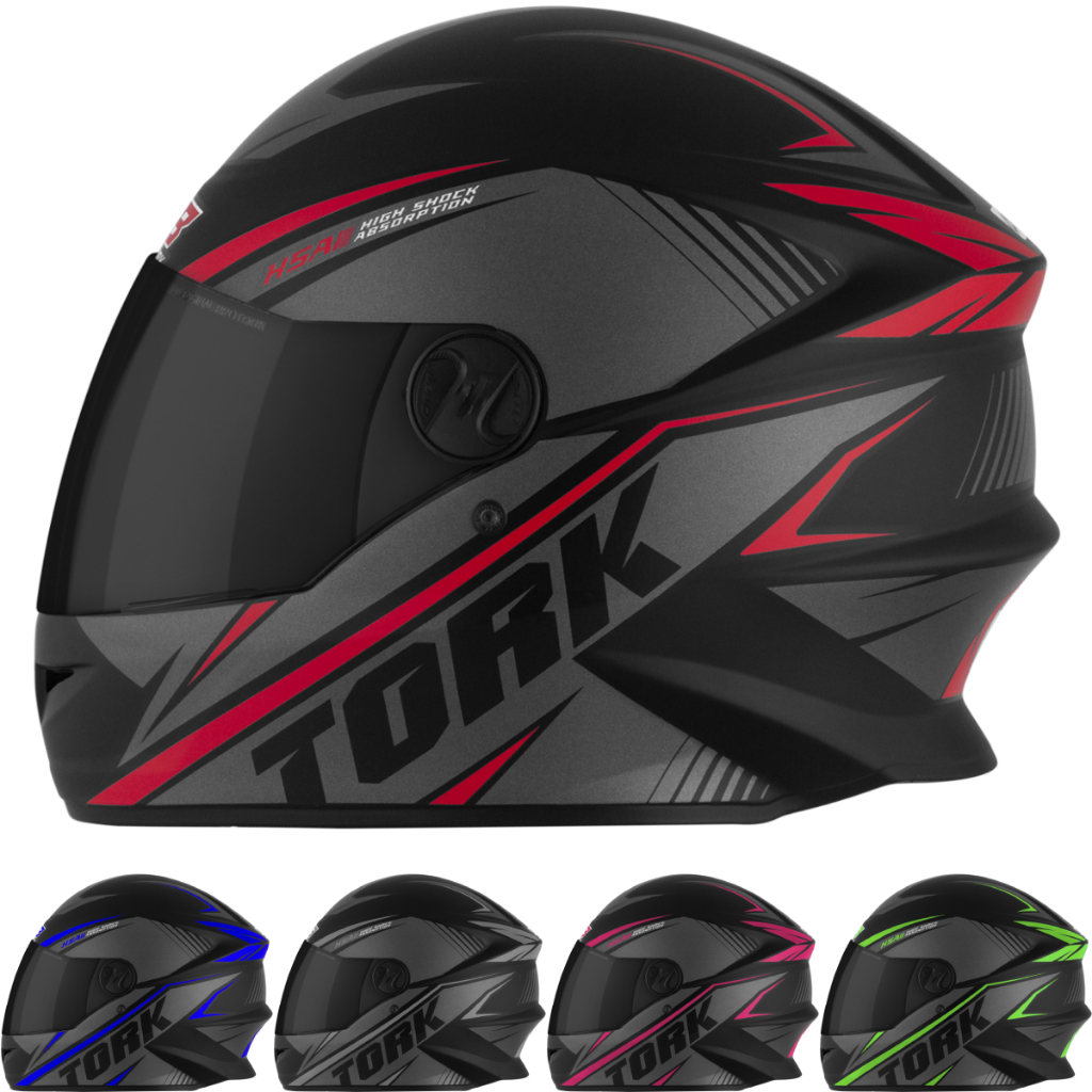 Capacete Moto Fechado Pro Tork R8 Viseira Fumê Masculino Feminino Esportivo Motoboy Motoci...