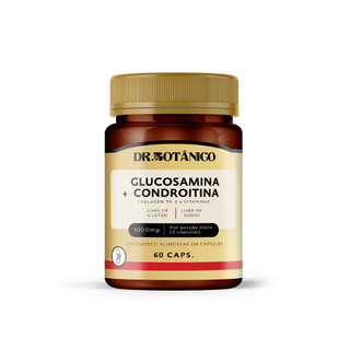 GLUCOSAMINA + CONDROITINA (COLLAGEN TP. 2 E VITAMINAS) 1000MG 60CAPS DR. BOTÂNICO em Oferta na Shopee