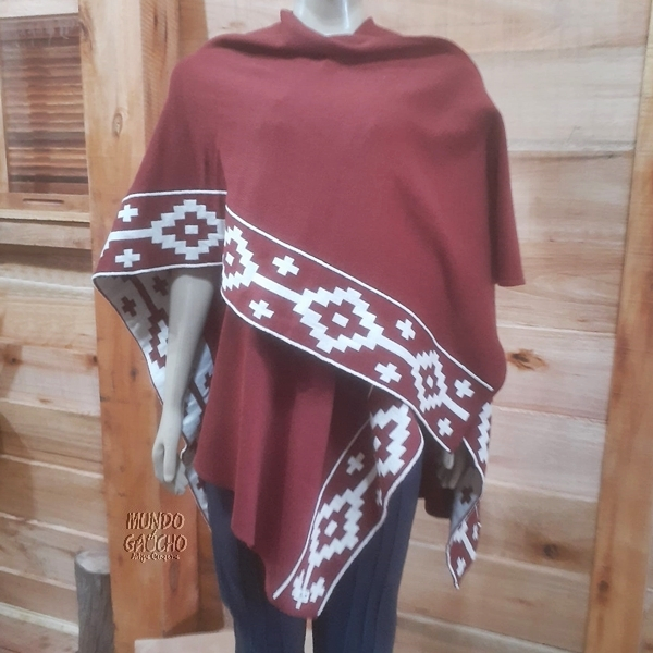 Ruana Capa Feminina Pampa Top de Linha