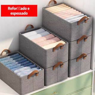KIT1-KIT20 Caixas Organizadoras Armazenamento Reforçadas para Guarda-Roupas  Multiuso para...