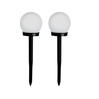 Kit Led Baliza Solar 8H de operação Jardim Área Externa Redonda Recarregável 2UN 4UN 6UN 8UN UNI em Oferta na Shopee