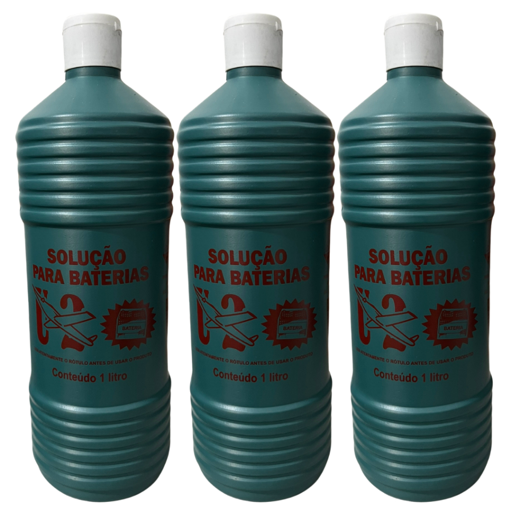 3 LITROS DE SOLUÇÃO PARA BATERIAS SOLUCAO DE BATERIAS em Oferta na Shopee