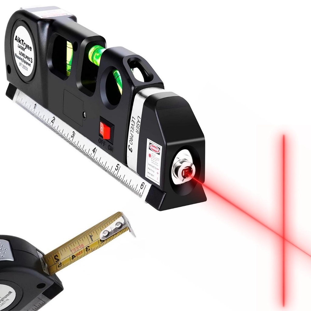 Nível c/ Laser Trena Profissional Prateleira Parede Régua  Construção Parede Laser Para Pisos Drywall