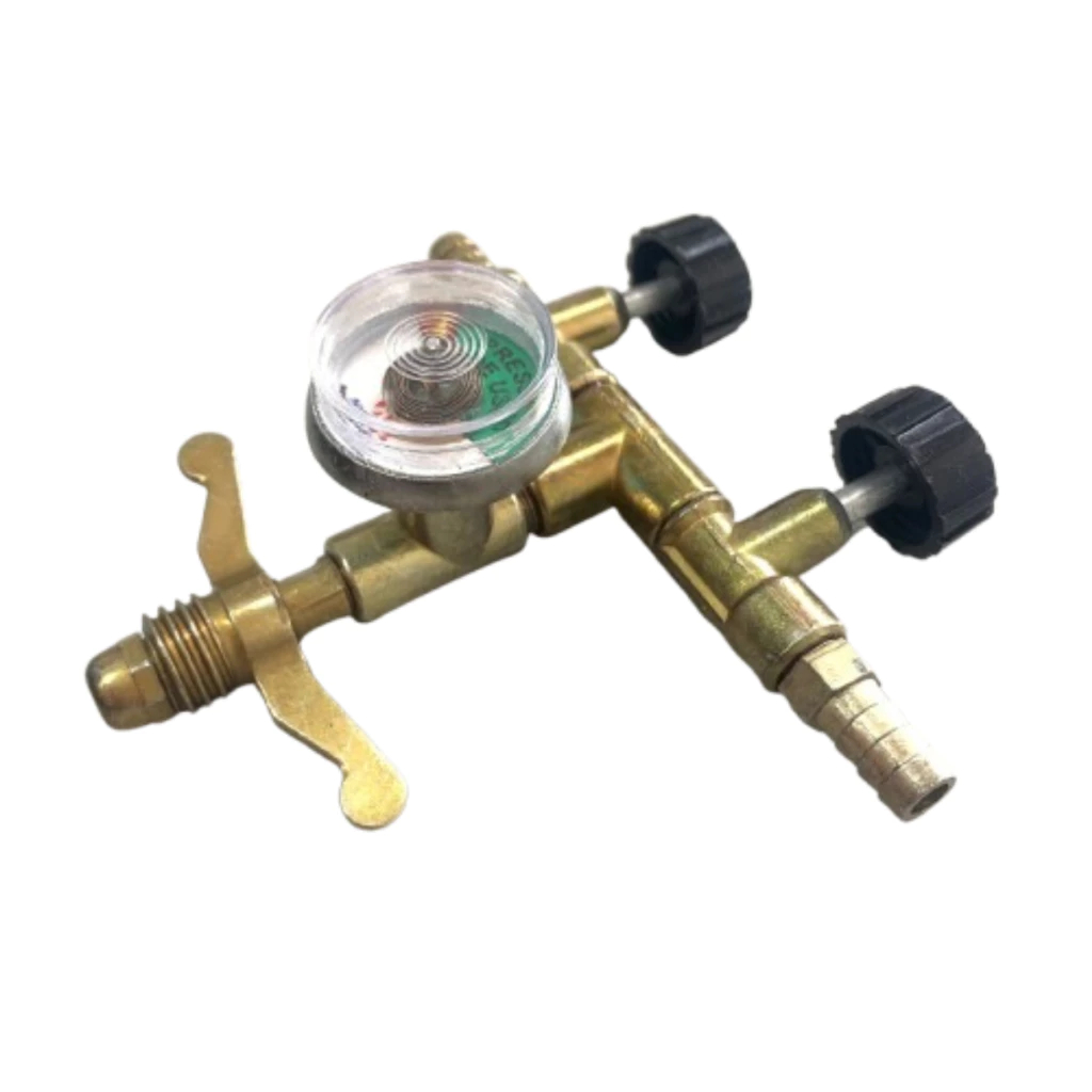 Kit Registro Gás P/ Alta Pressão P13 Saída Dupla C/Manômetro em Oferta na Shopee